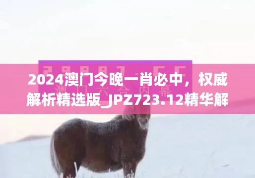 2024澳门今晚一肖必中,权威解析精选版_JPZ723.12精华解读