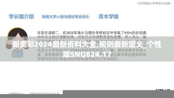 新奥彩2024最新资料大全,规则最新定义_个性版SNQ824.17