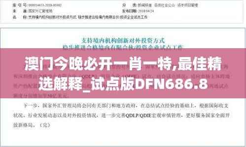 澳门今晚必开一肖一特,最佳精选解释_试点版DFN686.8