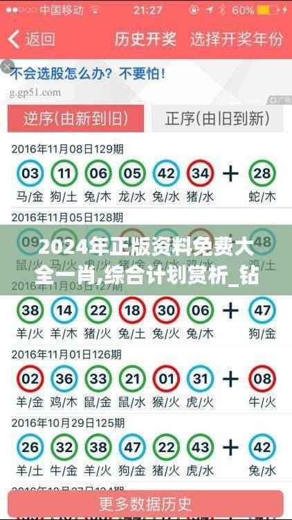 2024年正版资料免费大全一肖,综合计划赏析_钻石版127.59