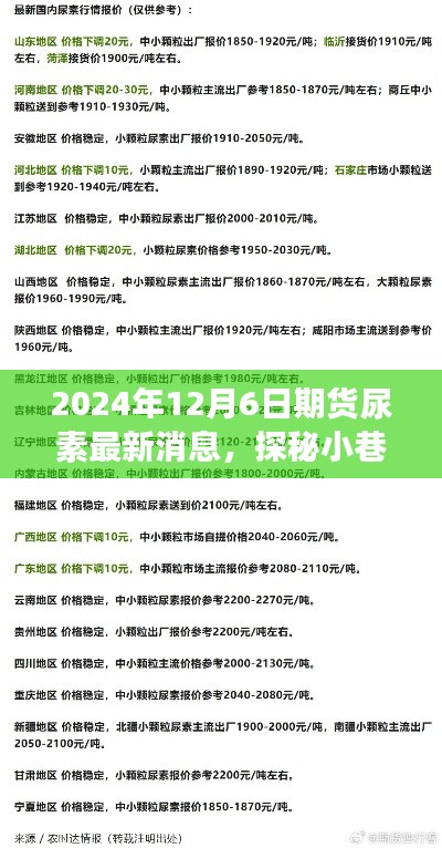探秘特色小店背后的故事,最新尿素期货动态与隐藏版消息揭秘(2024年)