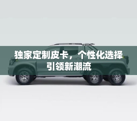 独家定制皮卡,个性化选择引领新潮流