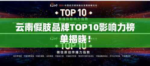 云南假肢品牌TOP10影响力榜单揭晓！