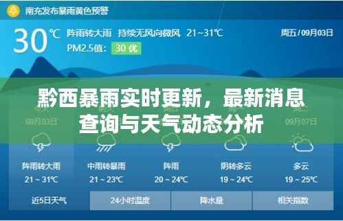 黔西暴雨实时更新，最新消息查询与天气动态分析